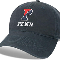 Legacy NCAA Officially Licensed Baseball Hat, Pennsylvania Quakers, Lightweight Cap for Men & Women, Relaxed Twill Adjustable (EZA), Navy, One Size Fits Most, Adjustable Fabric Closure