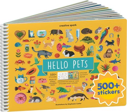 Cupkin Pet Animals Coloring & Sticker Activity Book | 500+ Stickers