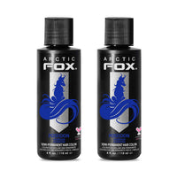 ARCTIC FOX Semi-Permanent Hair Dye Poseidon - Vegan Free Formula - 2 x 4 Oz