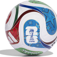Adidas Unisex-Adult World Cup League Soccer Ball, White/Team Royal Blue/Solar Blue/Power Red, 4