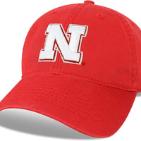 Legacy NCAA Officially Licensed Baseball Hat, Nebraska Cornhuskers, Lightweight Cap for Men & Women, Relaxed Twill Adjustable (EZA), Scarlet, One Size Fits Most, Adjustable Fabric Closure