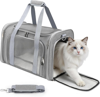 Zedkeys Cat Carrier Soft, Dog Carriers for Small Dog/Large Cat (Up to 16lb)