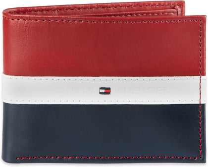Tommy Hilfiger Men's Leather Orson RFID Bifold Wallet with Removable Passcase