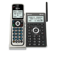AT&T BL3107 DECT 6.0 Cordless Phone with Bluetooth Connect to Cell, Smart Call Blocker, Digital Answering System, Extended Range, Big Buttons, 1 Handset - Titanium Black