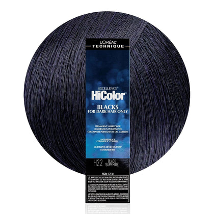 L'Oréal Technique HiColor Violet & Blacks Permanent Color - Black Onyx