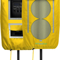 SoundCover Professional Grade 600D Protective Cover for Stand Mounted 10" PA/DJ Powered Speaker with SoundFlap - Yellow