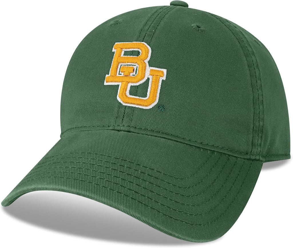 Legacy NCAA Officially Licensed Baseball Hat, Baylor Bears, Lightweight Cap for Men & Women, Relaxed Twill Adjustable (EZA), Dark Green, One Size Fits Most, Adjustable Fabric Closure