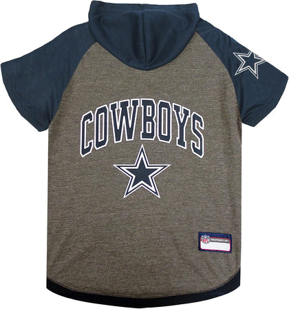 Pets First NFL Dallas Cowboys Hoodie for Dogs & Cats. NFL Football Licensed Dog Hoody Tee Shirt, Medium. Sports Hoody T-Shirt for Pets. Licensed Sporty Dog Shirt (DAL-4044-MD)