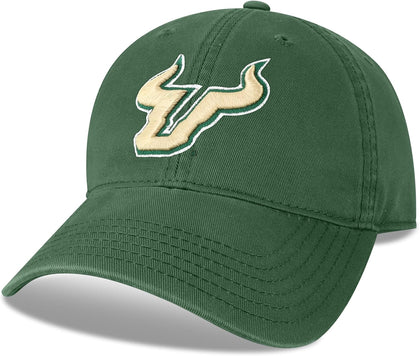 Legacy NCAA Officially Licensed Baseball Hat, South Florida Bulls, Lightweight Cap for Men & Women, Relaxed Twill Adjustable (EZA), Dark Green, One Size Fits Most, Adjustable Fabric Closure