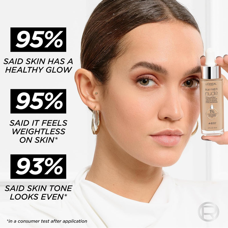 L'Oreal Paris True Match Nude Tinted Serum Foundation, Light 2-3
