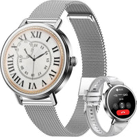 Blackview Smart Watches for Women Android/iPhone,Answer/Make Calls | 1.26''HD Fitness Watch with AI Voice/Heart Rate/SpO2/Sleep Monitor/2 Bands, 100+ Sports Modes, IP68 Waterproof Smartwatch