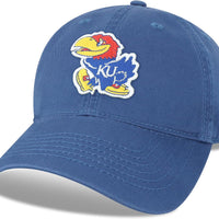 Legacy NCAA Officially Licensed Baseball Hat, Kansas Jayhawks, Lightweight Cap for Men & Women, Relaxed Twill Adjustable (EZA), Royal Blue, One Size Fits Most, Adjustable Fabric Closure