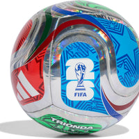 Adidas Unisex-Adult World Cup Training Foil Soccer Ball, Multicolor/White/Team Royal Blue/Solar Blue, 3