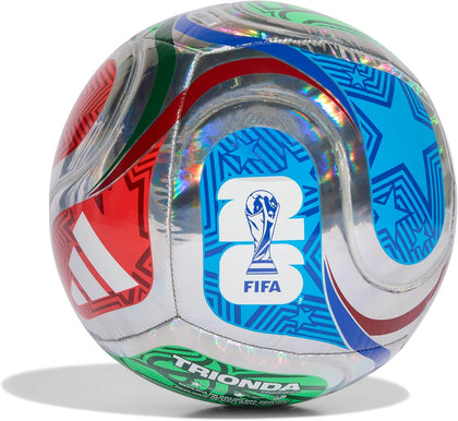 Adidas Unisex-Adult World Cup Training Foil Soccer Ball, Multicolor/White/Team Royal Blue/Solar Blue, 5