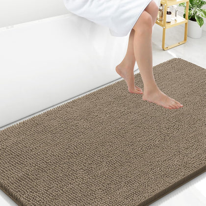 Arotive Bathroom Rugs 59x35, Soft Absorbent Shaggy Chenille Bath Rugs