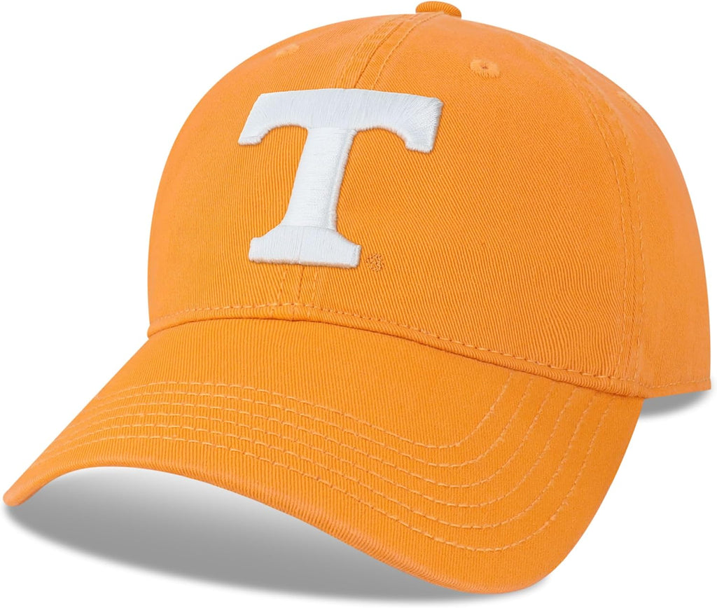 Legacy NCAA Officially Licensed Baseball Hat, Tennessee Volunteers, Lightweight Cap for Men & Women, Relaxed Twill Adjustable (EZA), Light Orange, One Size Fits Most, Adjustable Fabric Closure