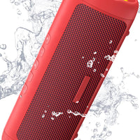 Bluetooth Speaker, 20W HD Sound, Portable Wireless, IPX5 Waterproof, Up to 24H Playtime, TWS Pairing, for Home/Party/Outdoor/Camping/Beach Essentials, Electronic Gadgets, Birthday Gift (Red)