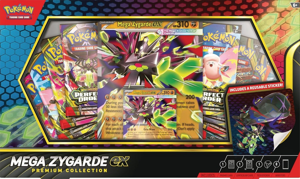 Pokémon Pokemon TCG: Mega Zygarde ex Premium Collection with 8 Booster Packs