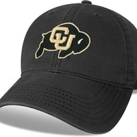 Legacy NCAA Officially Licensed Baseball Hat, Colorado Buffaloes, Lightweight Cap for Men & Women, Relaxed Twill Adjustable (EZA), Black, One Size Fits Most, Adjustable Fabric Closure