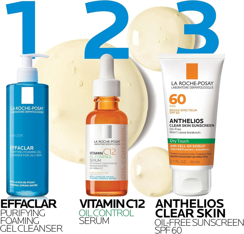 La Roche-Posay 12% Vitamin C Face Serum, 2 formulas with hyaluronic acid