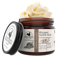 Hearth & Homestead Whipped Beef Tallow for Skin & Face Coffee Vanilla 1.3oz