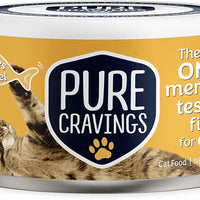 Pure Cravings Wet Cat Food Canned Mackerel and Sardine Cutlets in Gravy, Every Catch is Mercury Tested, Moist Can Fish for Cats, Grain-Free, Protein, Non-GMO, Pack of 12
