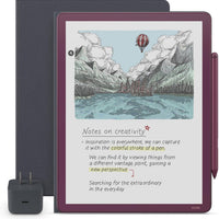 Amazon Kindle Scribe Colorsoft Essentials Bundle - Fig (morado) (Lápiz Premium + Folio)
