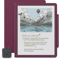 Amazon Kindle Scribe Colorsoft Essentials Bundle - Fig (morado) (Lápiz Premium + Folio)