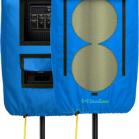 SoundCover Professional Grade 600D Protective Cover for Stand Mounted 10" PA/DJ Powered Speaker with SoundFlap - Blue -
