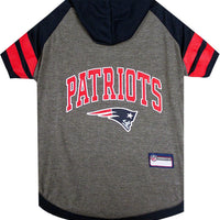Pets First NFL New England Patriots Hoodie for Dogs & Cats.   NFL Football Licensed Dog Hoody Tee Shirt, Small   Sports