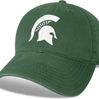 Legacy NCAA Officially Licensed Baseball Hat, Michigan State Spartans, Lightweight Cap for Men & Women, Relaxed Twill Adjustable (EZA), Dark Green, One Size Fits Most, Adjustable Fabric Closure