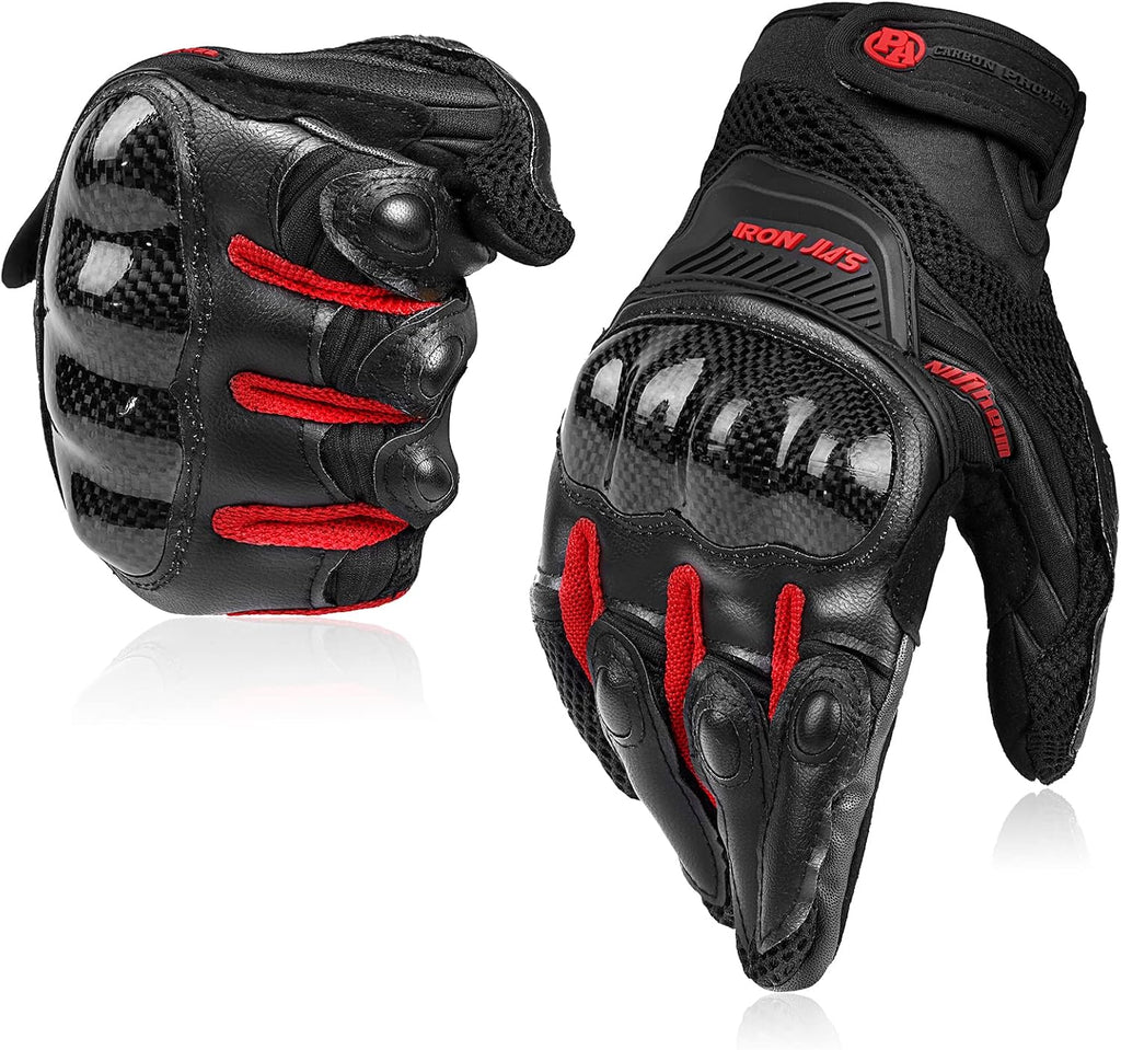 BORLENI Motorcycle Gloves Touch Screen for Men Women Padding Hard Knuckle Cycling Motorbike ATV Hiking Riding Climbing Glove