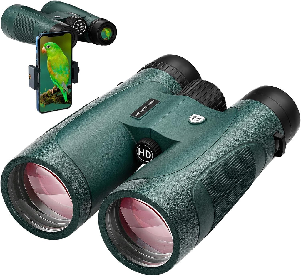 15x52 HD Binoculars for Adults High Powered with Upgraded Phone Adapter
