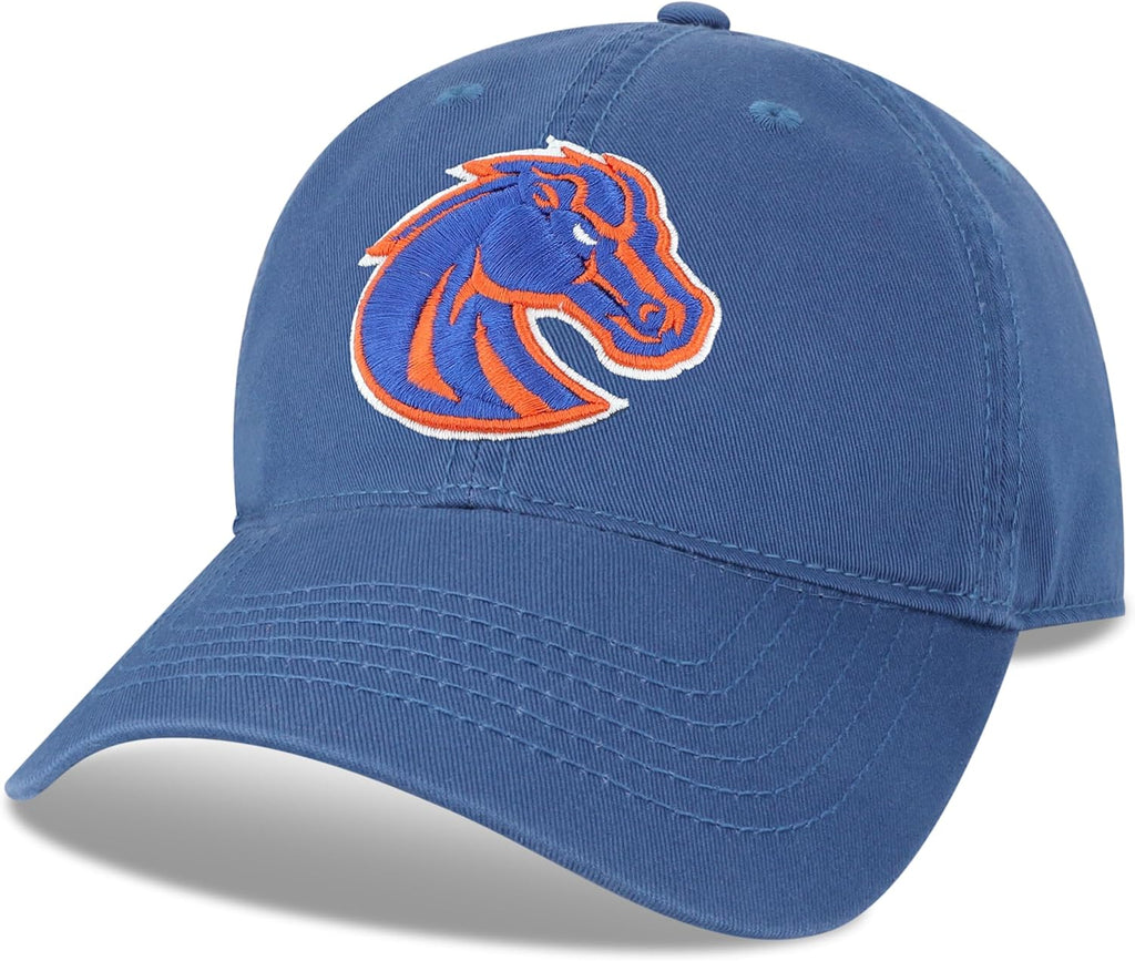 Legacy NCAA Officially Licensed Baseball Hat, Boise State Broncos, Lightweight Cap for Men & Women, Relaxed Twill Adjustable (EZA), Royal Blue, One Size Fits Most, Adjustable Fabric Closure