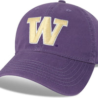 Legacy NCAA Officially Licensed Baseball Hat, Washington Huskies, Lightweight Cap for Men & Women, Relaxed Twill Adjustable (EZA), Purple, One Size Fits Most, Adjustable Fabric Closure
