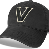 Legacy NCAA Officially Licensed Baseball Hat, Vanderbilt Commodores, Lightweight Cap for Men & Women, Relaxed Twill Adjustable (EZA), Black, One Size Fits Most, Adjustable Fabric Closure