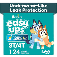 Pampers Easy Ups Bluey Calzoncitos de Entrenamiento Tallas 4 a 8
