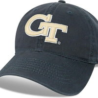 Legacy NCAA Officially Licensed Baseball Hat, Georgia Tech Yellow Jackets, Lightweight Cap for Men & Women, Relaxed Twill Adjustable (EZA), Navy, One Size Fits Most, Adjustable Fabric Closure