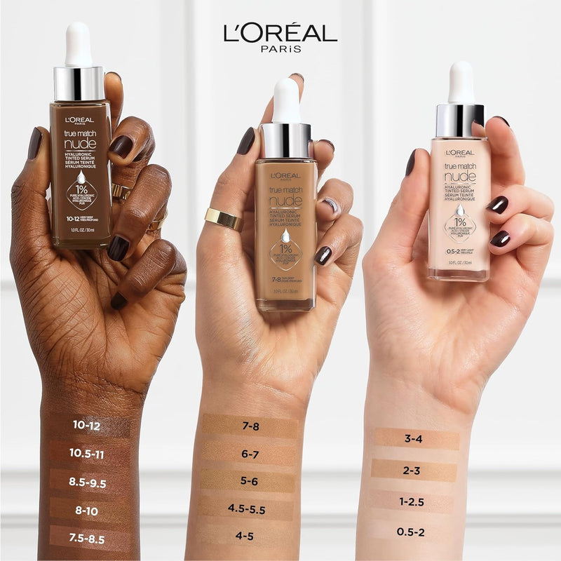 L'Oreal Paris True Match Nude Tinted Serum Foundation, Light 2-3