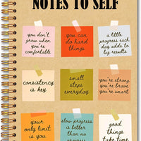 MKIJUHB Mental Health Motivational Spiral Notebook 5.5x8.3, Self Love Positive Affirmation Journal for Women, Notes to Self Inspirational Notebook for Note Taking, Colorful Office Supplies