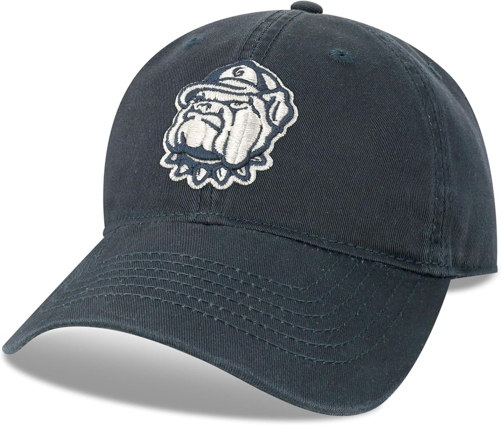 Legacy NCAA Officially Licensed Baseball Hat, Georgetown Hoyas, Lightweight Cap for Men & Women, Relaxed Twill Adjustable (EZA), Navy, One Size Fits Most, Adjustable Fabric Closure