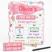 My First Day of School Sign, First and Last Day of School Board