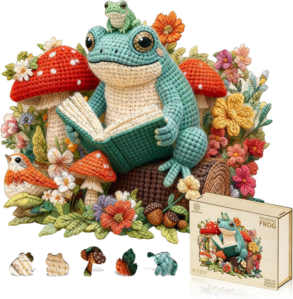 Jigfoxy Wooden Puzzles for Adults, Leaf Owl Wood Puzzles Adult