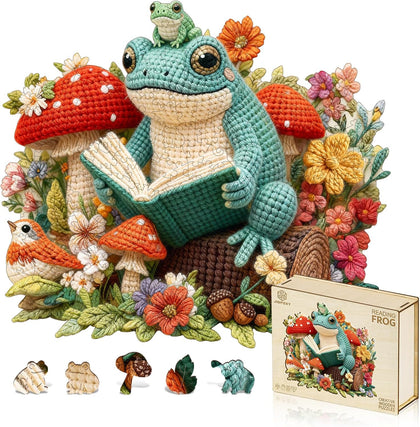 Jigfoxy Wooden Puzzles for Adults, Six Cute Little Chicks Wood Puzzle Adult