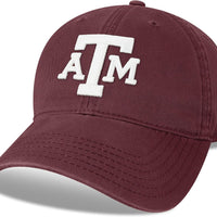 Legacy NCAA Officially Licensed Baseball Hat, Texas A&M Aggies, Lightweight Cap for Men & Women, Relaxed Twill Adjustable (EZA), Maroon, One Size Fits Most, Adjustable Fabric Closure