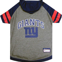 Pets First NFL New York Giants Hoodie for Dogs & Cats. | NFL Football Licensed Dog Hoody Tee Shirt, X-Small| Sports Hoody T-Shirt for Pets | Licensed Sporty Dog Shirt