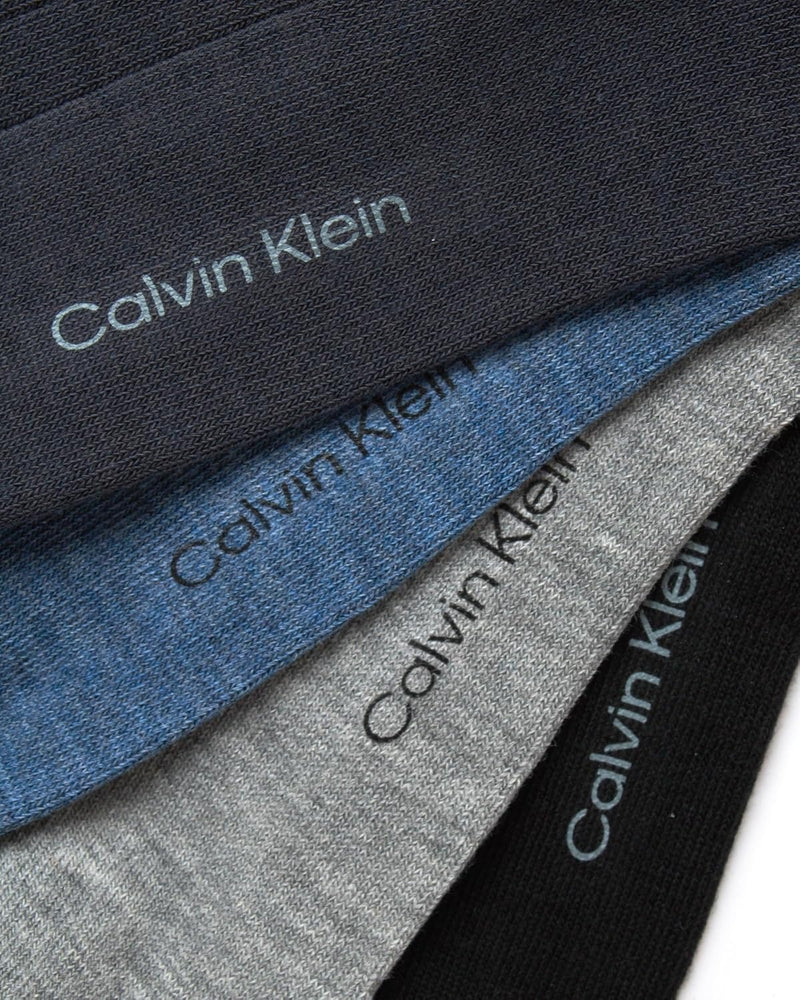 Calvin Klein Mens 8 Pack Soft Cotton Cushioned Crew Dress Socks