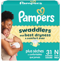 Pampers Swaddlers Pañales Desechables para Bebé Tallas Preemie a 8