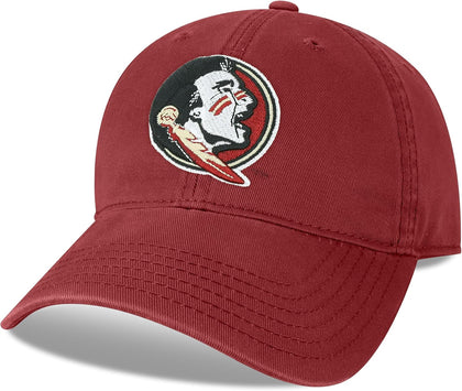 Legacy NCAA Officially Licensed Baseball Hat, Florida State Seminoles, Lightweight Cap for Men & Women, Relaxed Twill Adjustable (EZA), Garnet, One Size Fits Most, Adjustable Fabric Closure