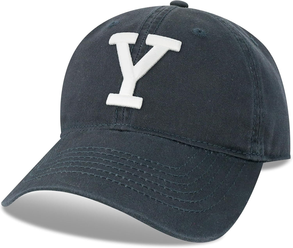 Legacy NCAA Officially Licensed Baseball Hat, Yale Bulldogs, Lightweight Cap for Men & Women, Relaxed Twill Adjustable (EZA), Navy, One Size Fits Most, Adjustable Fabric Closure